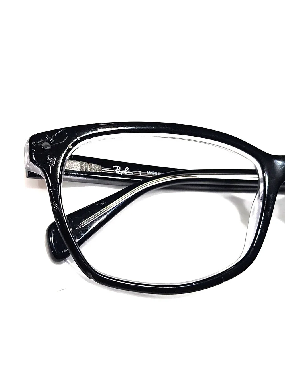 Ray Ban RB5362 2034 Black Square Eyeglasses Frame 54-17 140 READ
